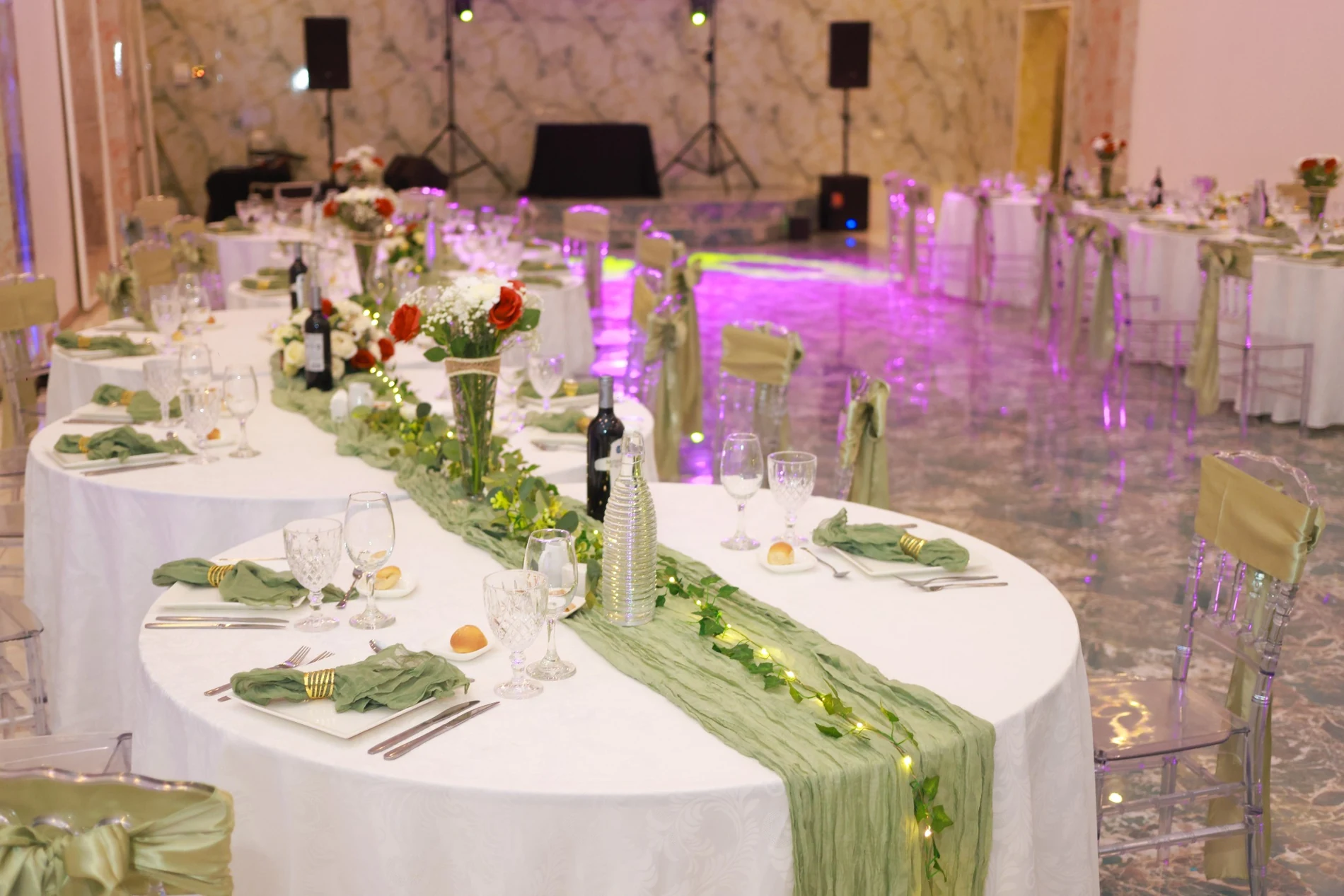Montaje de banquetería realizado por JASH