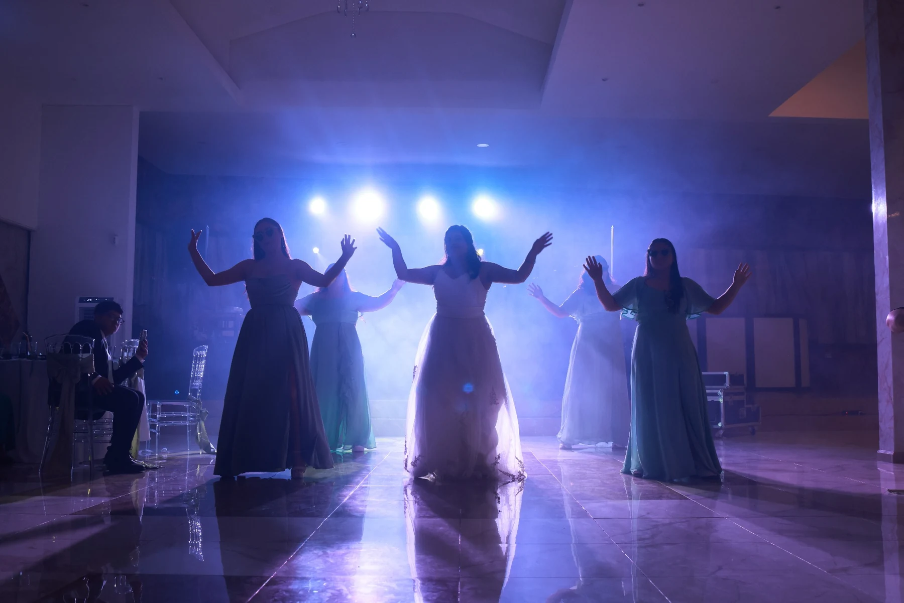 Show y animación durante un matrimonio producido por JASH